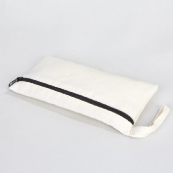Natural Canvas Pencil Case - Handmade Eco-Friendly Utility Pouch