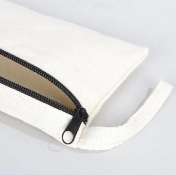 Natural Canvas Pencil Case - Handmade Eco-Friendly Utility Pouch