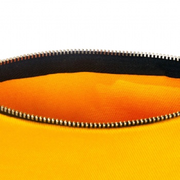 Yellow Heavy Duty Twill Makeup Clutch - 12oz Canvas Utility Pouch