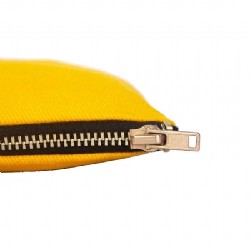 Yellow Heavy Duty Twill Makeup Clutch - 12oz Canvas Utility Pouch