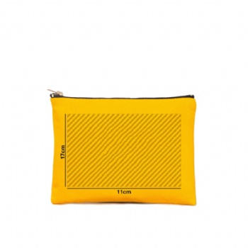 Yellow Heavy Duty Twill Makeup Clutch - 12oz Canvas Utility Pouch