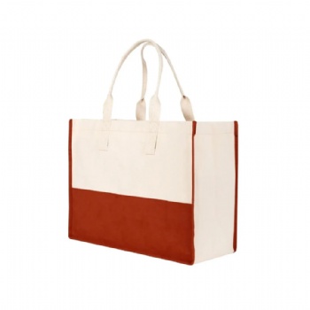 Large Canvas Tote Bag - 18x14 Inch Eco Shopping Bag with Long Handles