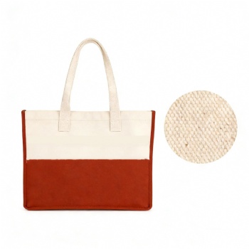 Large Canvas Tote Bag - 18x14 Inch Eco Shopping Bag with Long Handles