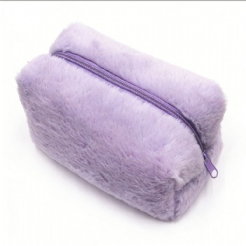 Custom Pastel Plush Cosmetic Pouch Manufacturer | Wholesale & OEM Makeup Bag