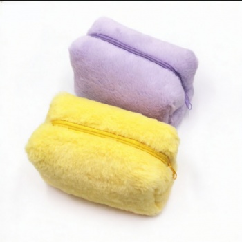 Custom Pastel Plush Cosmetic Pouch Manufacturer | Wholesale & OEM Makeup Bag