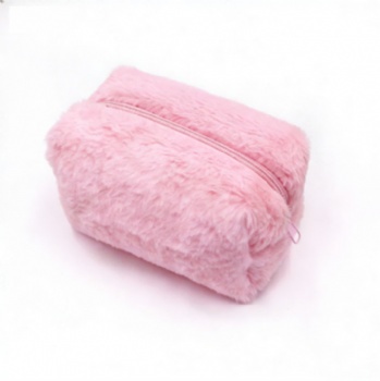 Custom Pastel Plush Cosmetic Pouch Manufacturer | Wholesale & OEM Makeup Bag