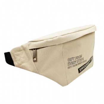 Custom Canvas Waist Bag - Heat Transfer Printed Fashion Fanny Pack